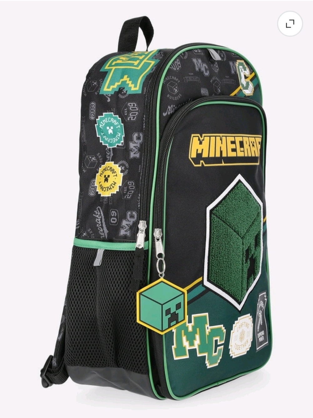 Creeper Minecraft Backpack - Picture 3 of 12